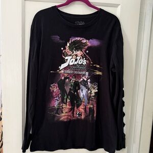 JoJo's Bizarre Adventure Black Long Sleeve Shirt Size Medium